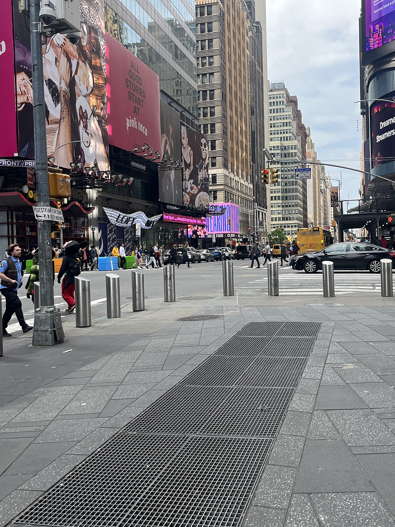 Times Square and the Theater District by day