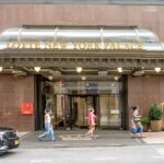 Entrance of the Lotte New York Palace hotel