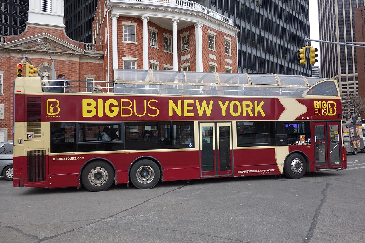 Red Big Bus New York open-top double-decker bus