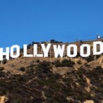 Hollywood Sign close-up on Mount Lee