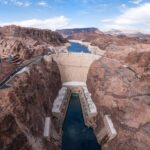 Hoover Dam and Black Canyon seen from the Memorial Bridge