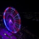 The Orlando Eye observation wheel at ICON Park at night